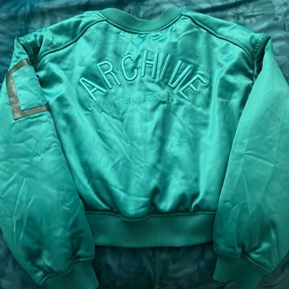 Green Bomber Archive Jacket - Picture 2 of 5